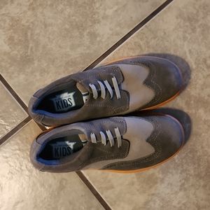Stylish Gray and Tan Shoes